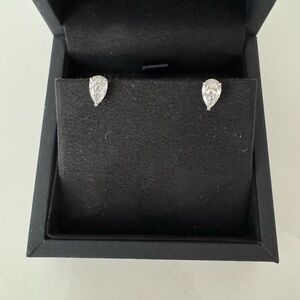 Excellent quality of Lab Diamond Earrings -White Gold